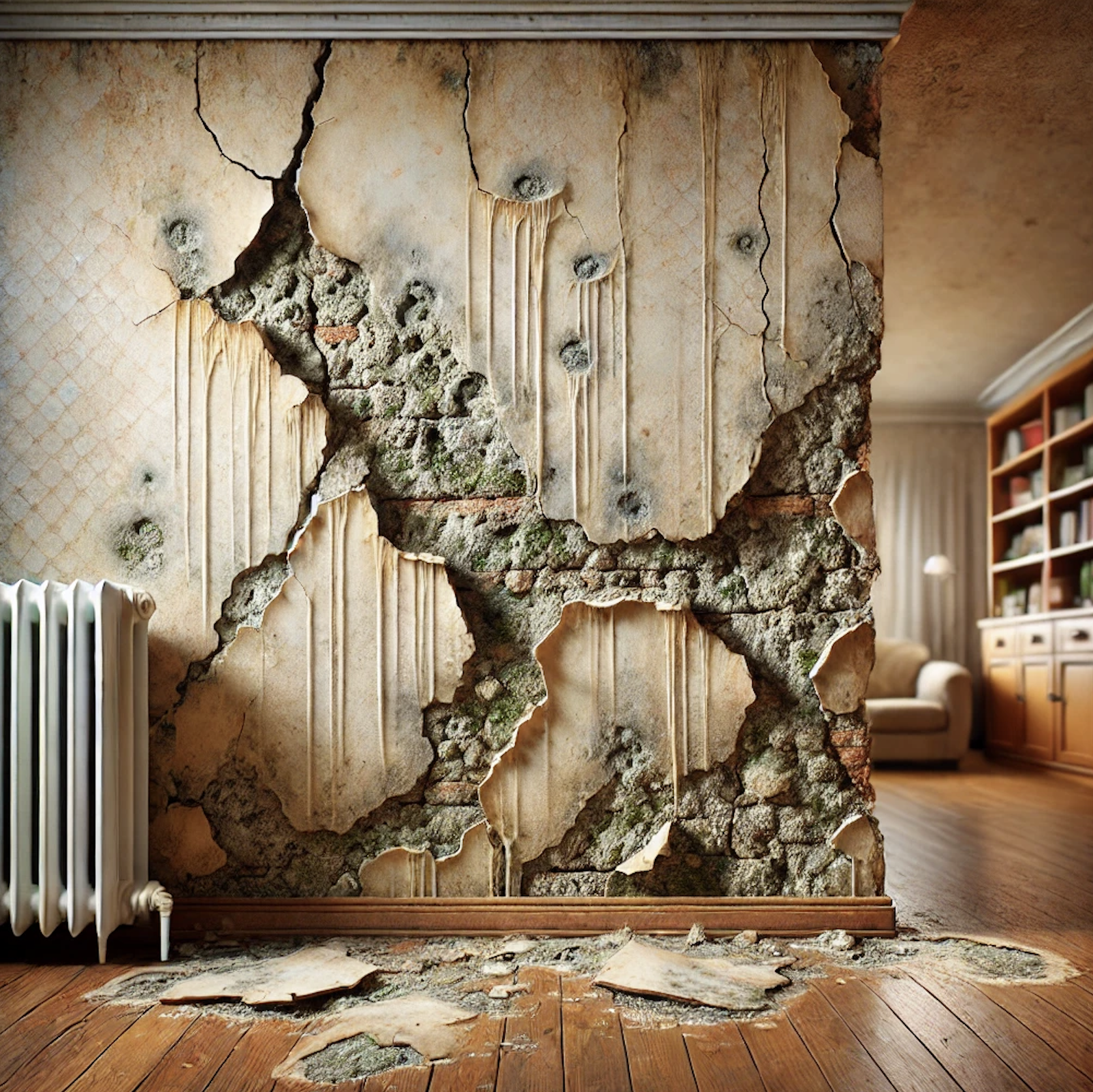 Mold Growth Signs of Water Damage in Walls